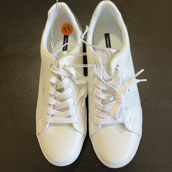 Tommy Hilfiger Sneakers Womens 11 White Twlyan Shoes Classic Preppy Twee NEW - Picture 4 of 7
